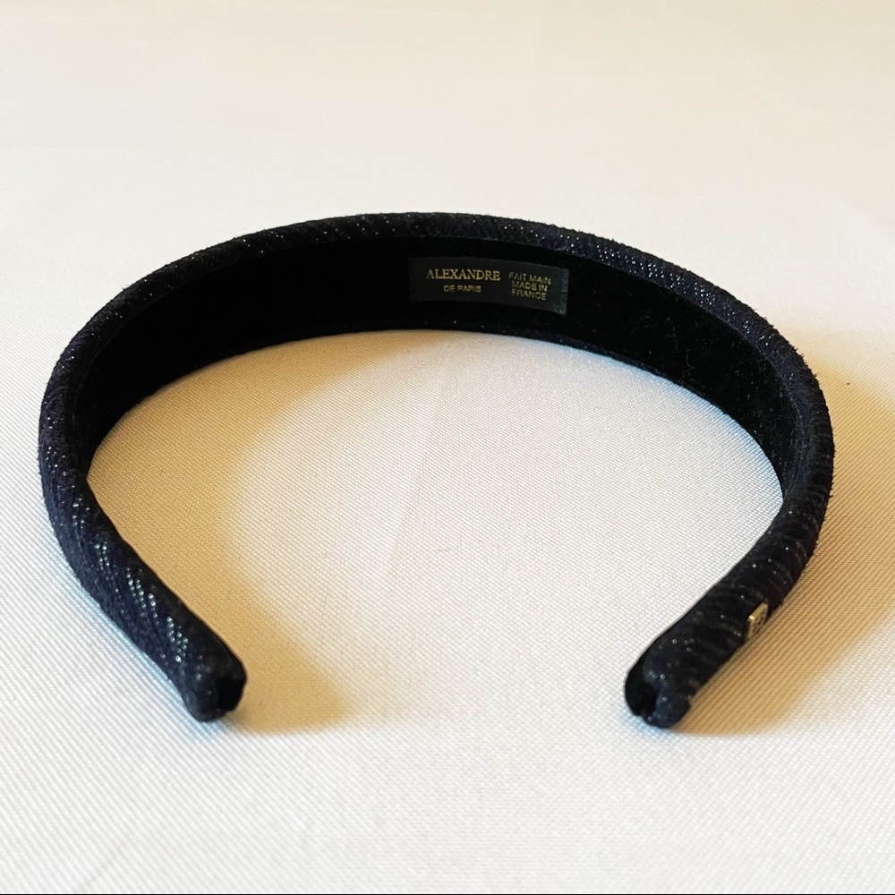 NWOT Alexandre de Paris metallic blue headband